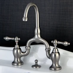 Online English Country 3-Hole Bathroom Bridge Faucet 8