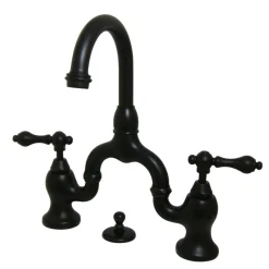 Online English Country 3-Hole Bathroom Bridge Faucet 8