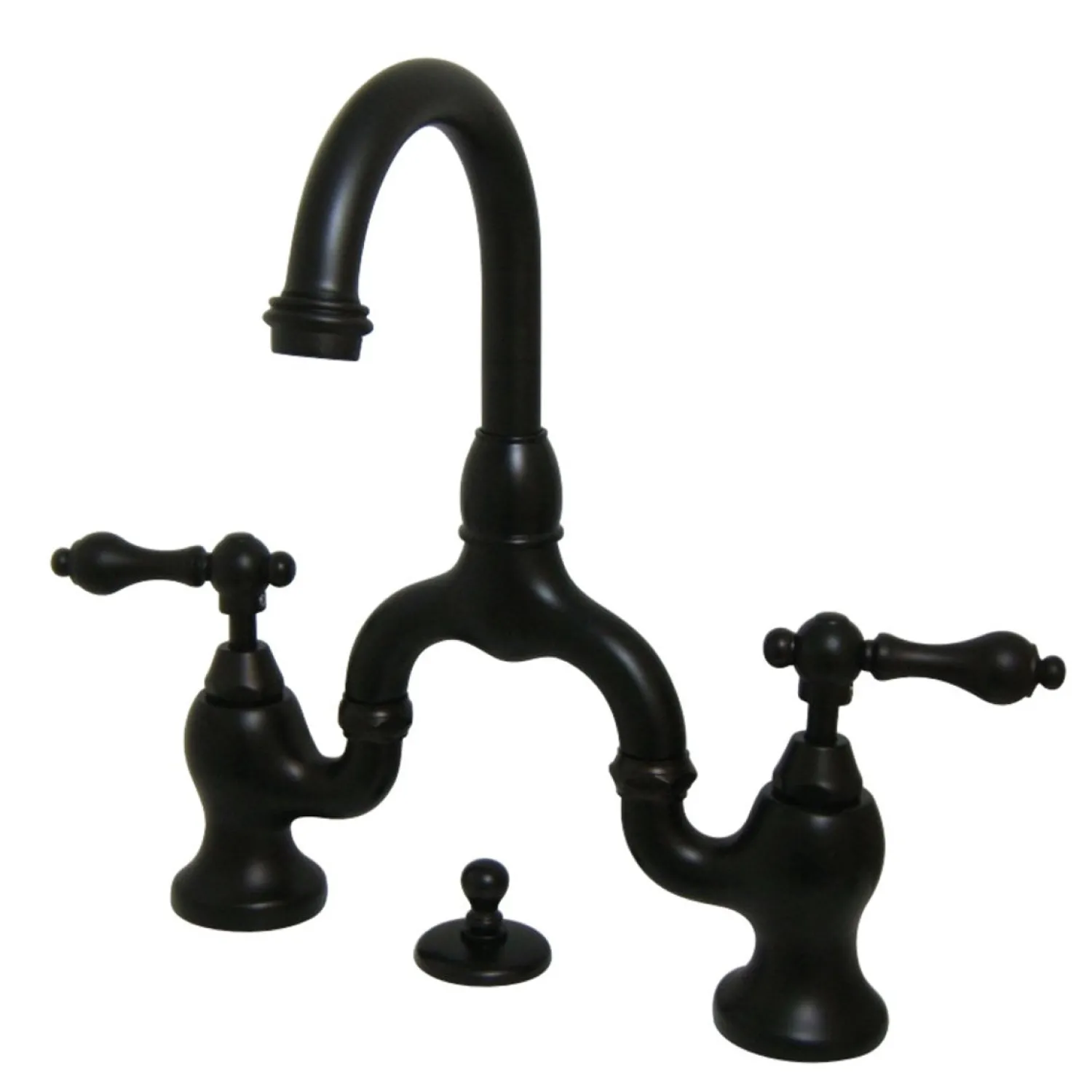 Online English Country 3-Hole Bathroom Bridge Faucet 8" Widespread|4" Center Set