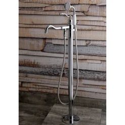Hot English Country Single-Handle Freestanding Roman Tub Filler with Hand Shower Free Standing Tub Fillers|Tub Faucets