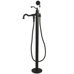 Hot English Country Single-Handle Freestanding Roman Tub Filler with Hand Shower Free Standing Tub Fillers|Tub Faucets
