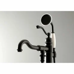 Hot English Country Single-Handle Freestanding Roman Tub Filler with Hand Shower Free Standing Tub Fillers|Tub Faucets
