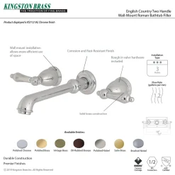 Hot English Country Wall Mount Bathroom Faucet Wall Mount