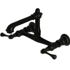 Outlet English Country Wall Mount 2-Hole Bathroom Faucet Wall Mount