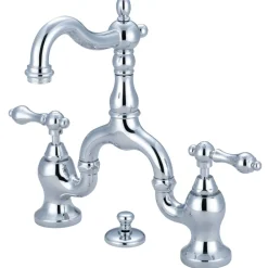Outlet English Country Bathroom Bridge Faucet 8" Widespread|4" Center Set