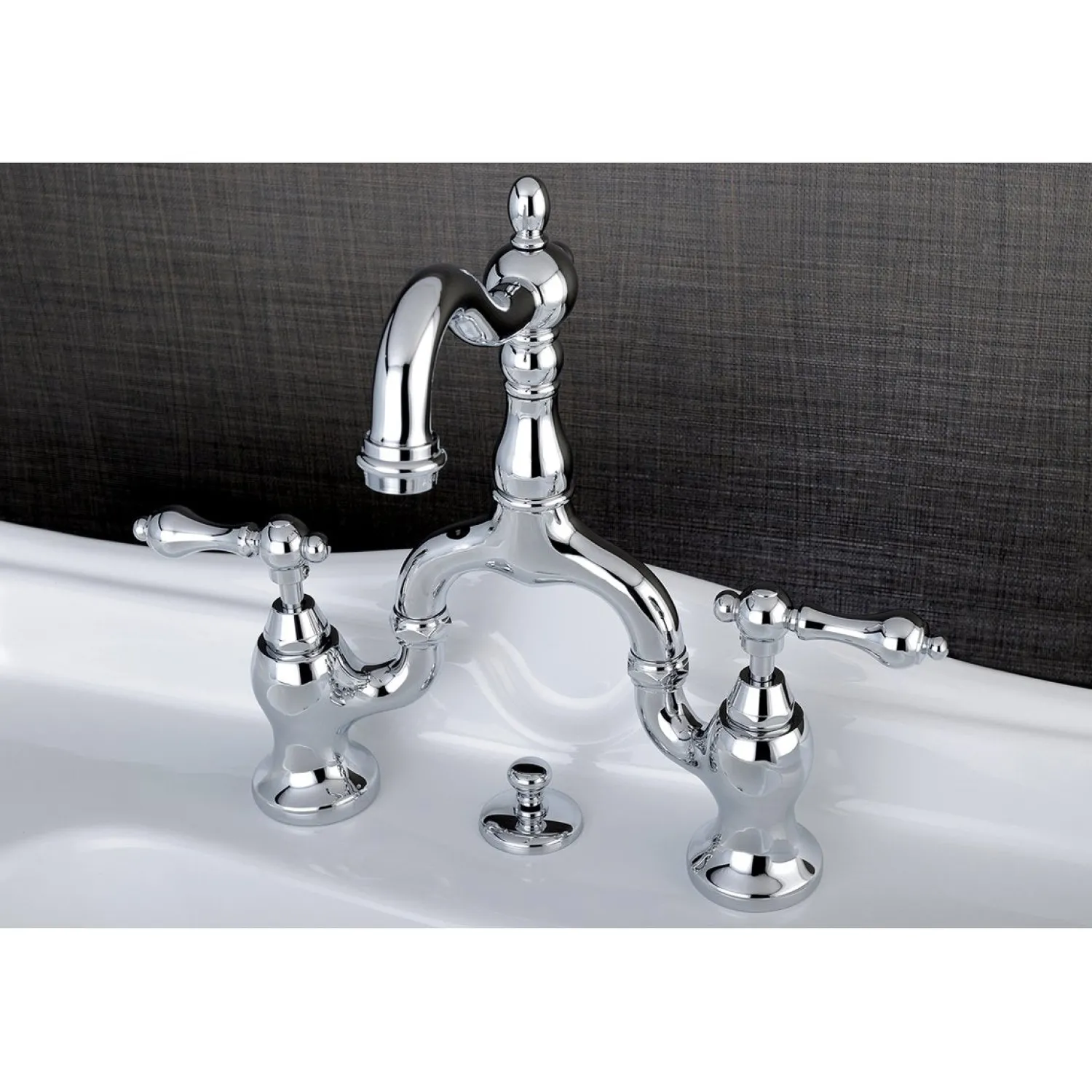 Outlet English Country Bathroom Bridge Faucet 8" Widespread|4" Center Set