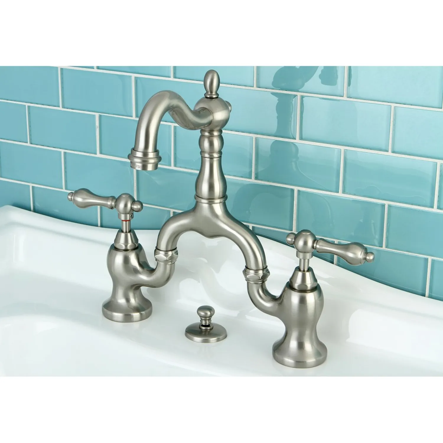 Outlet English Country Bathroom Bridge Faucet 8" Widespread|4" Center Set