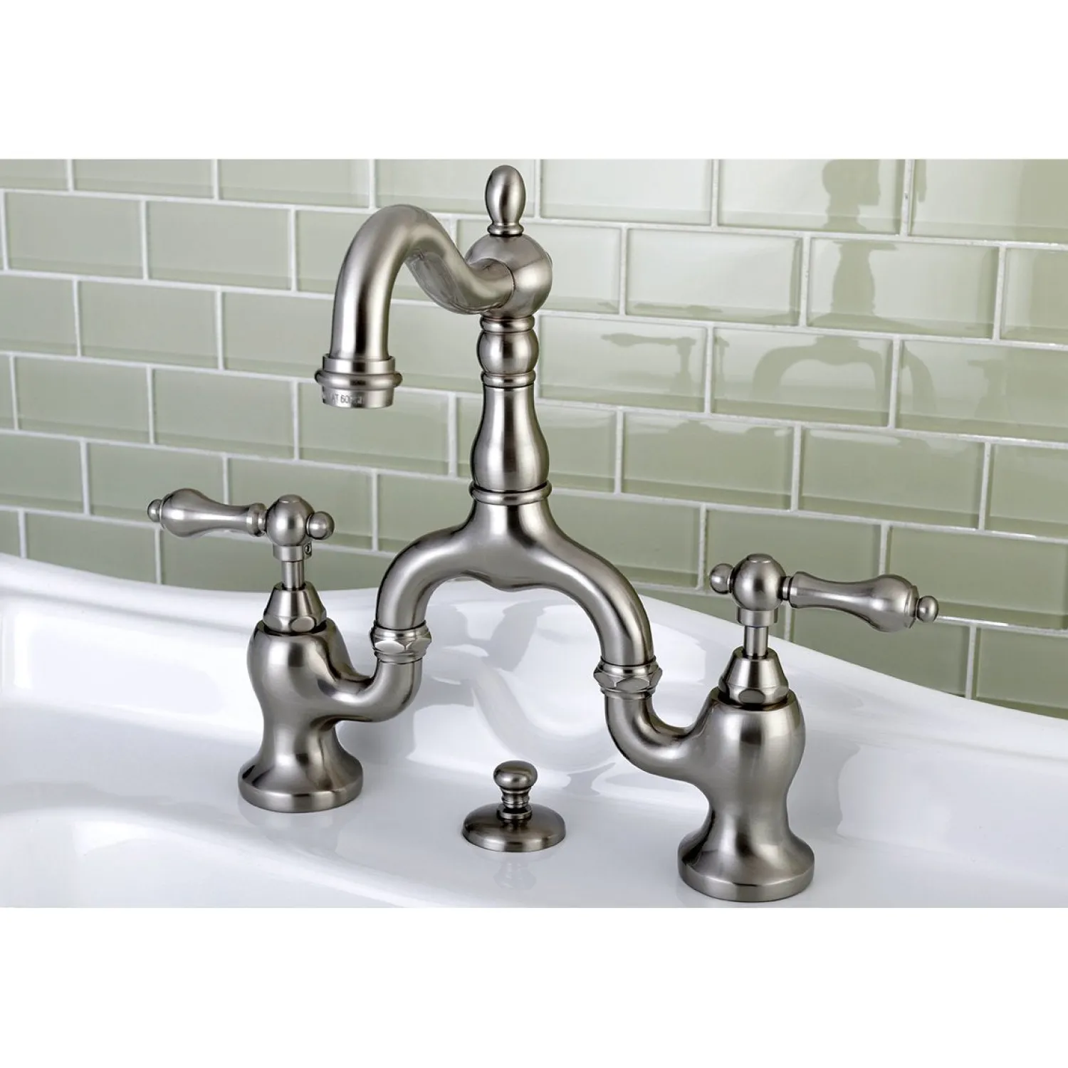 Outlet English Country Bathroom Bridge Faucet 8" Widespread|4" Center Set