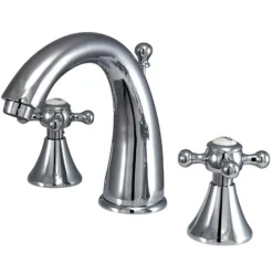 Online English Country 8" to 16" Widespread Two Handle Lavatory Faucet with Brass Pop-up 8" Widespread