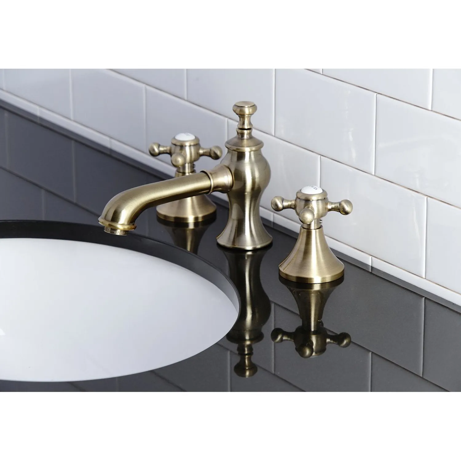 Sale English Country 8" Widespread Bathroom Faucet 8" Widespread