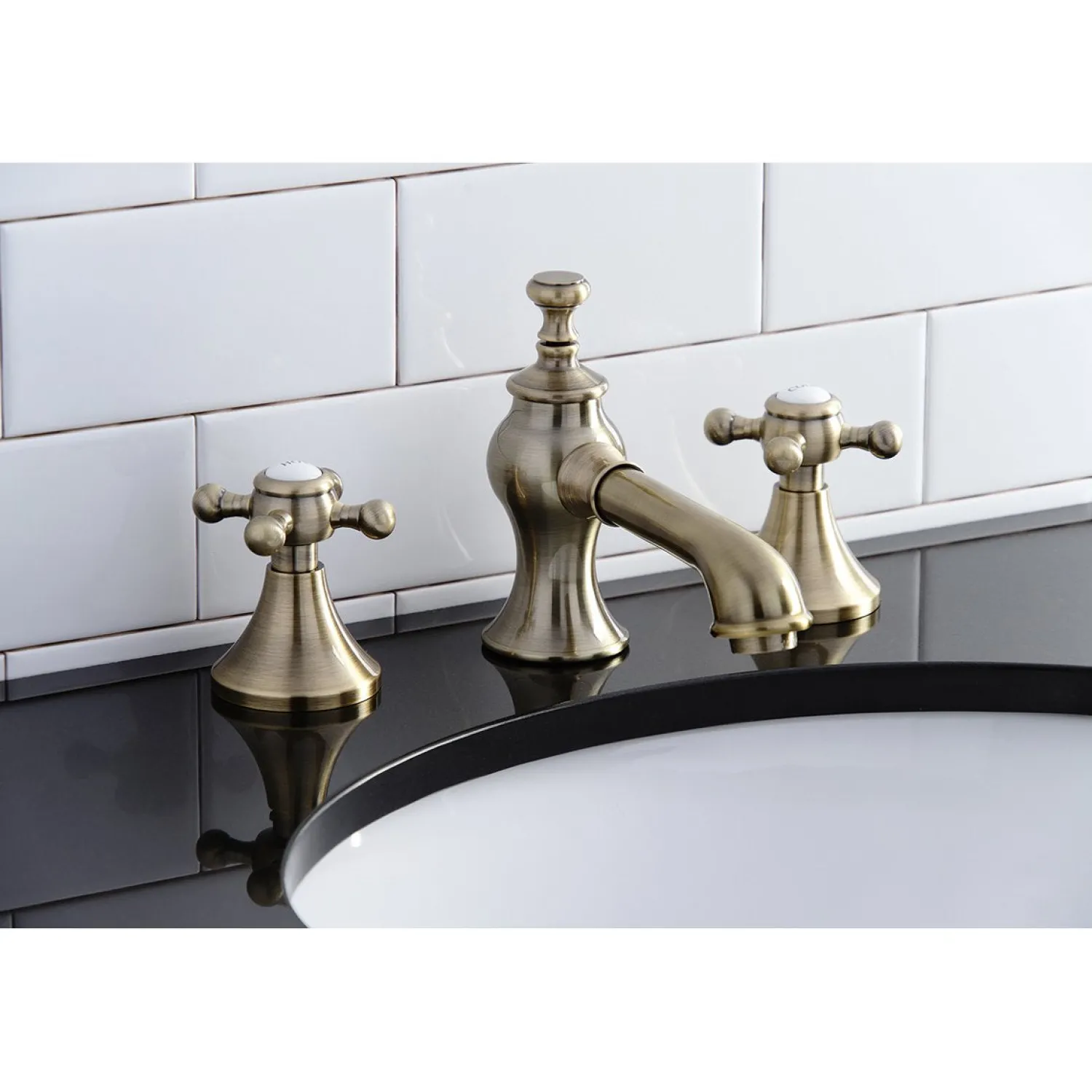 Sale English Country 8" Widespread Bathroom Faucet 8" Widespread