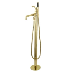 Best English Country Single Handle Freestanding Roman Tub Filler with Hand Shower Free Standing Tub Fillers|Tub Faucets