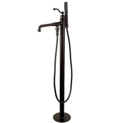 Best English Country Single Handle Freestanding Roman Tub Filler with Hand Shower Free Standing Tub Fillers|Tub Faucets
