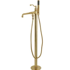 Best English Country Single Handle Freestanding Roman Tub Filler with Hand Shower Free Standing Tub Fillers|Tub Faucets