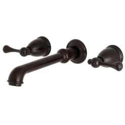 Outlet English Country Wall Mount 8-Inch Center Roman Tub Filler Tub Faucets