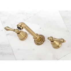 Outlet English Country 8-Inch Center Wall Mount Roman Tub Filler Tub Faucets