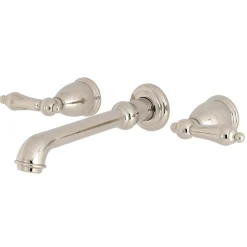 Outlet English Country 8-Inch Center Wall Mount Roman Tub Filler Tub Faucets