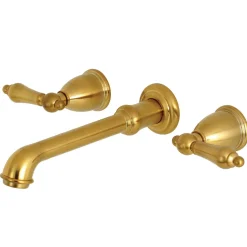 Outlet English Country 8-Inch Center Wall Mount Roman Tub Filler Tub Faucets