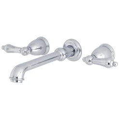 Outlet English Country 8-Inch Center Wall Mount Roman Tub Filler Tub Faucets
