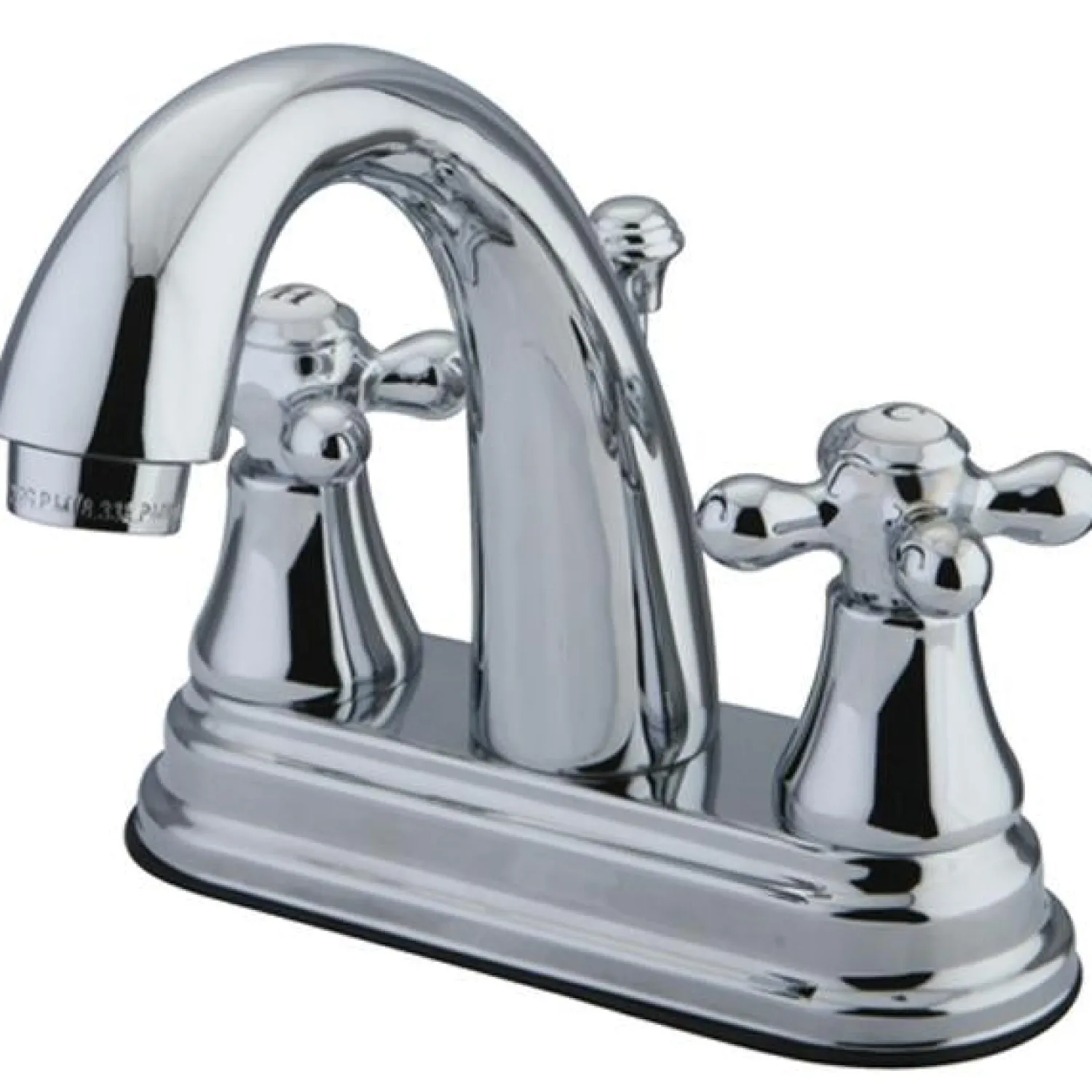 Sale English Vintage Two Handle 4" Centerset Lavatory Faucet with Brass Pop-up 4" Center Set