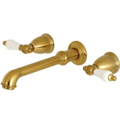 Discount English Vintage 2-Handle Wall Mount Roman Tub Faucet Tub Faucets