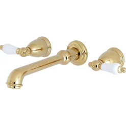 Discount English Vintage 2-Handle Wall Mount Roman Tub Faucet Tub Faucets