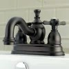 Discount Essex 4" Centerset Cross Handle Lavatory Faucet with Brass Pop-up 4" Center Set
