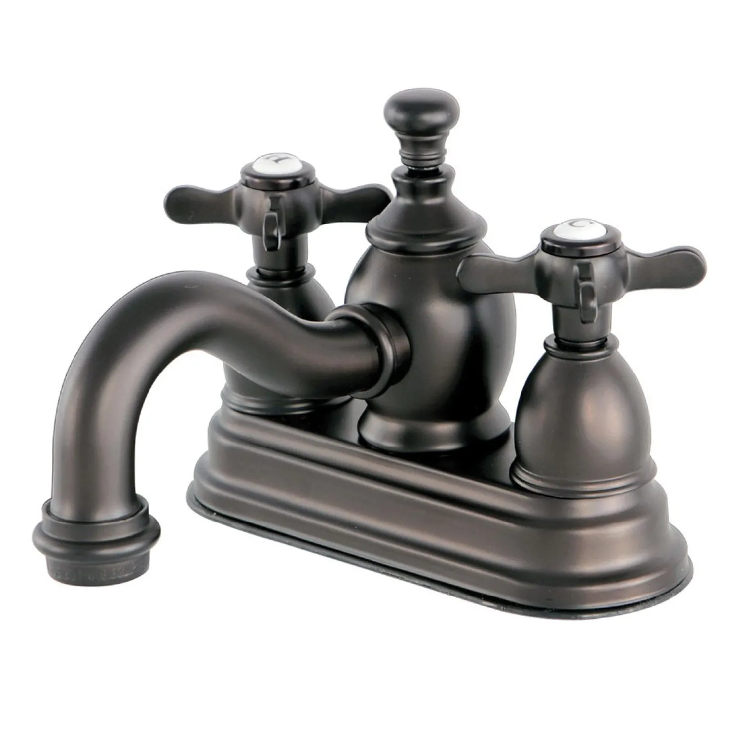 Discount Essex 4" Centerset Cross Handle Lavatory Faucet with Brass Pop-up 4" Center Set