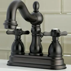 Discount Essex 4" Centerset Lavatory Faucet with Brass Pop-up 4" Center Set