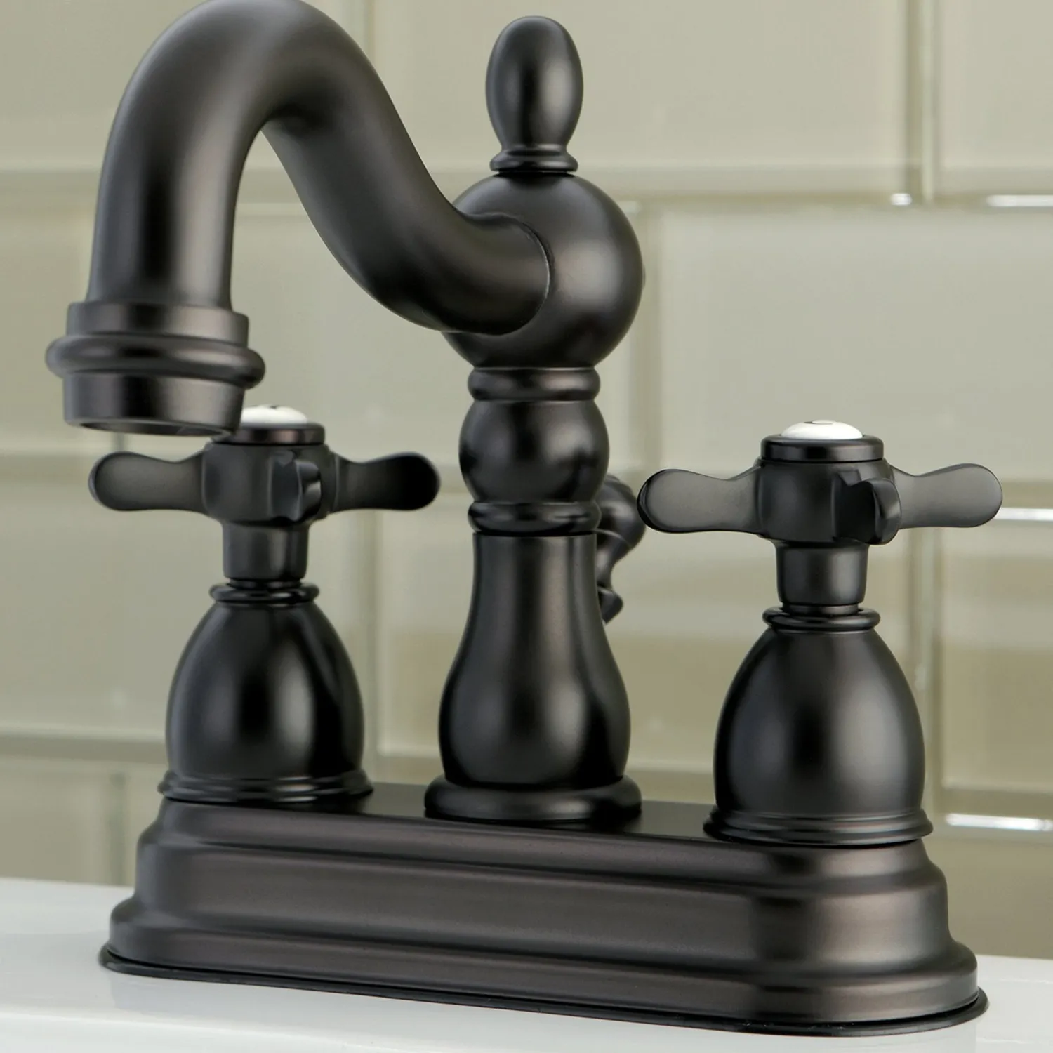 Discount Essex 4" Centerset Lavatory Faucet with Brass Pop-up 4" Center Set