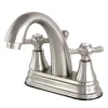 Hot Essex Classic Deck Mount 4" Centerset Lavatory Faucet with Brass Pop-up 4" Center Set