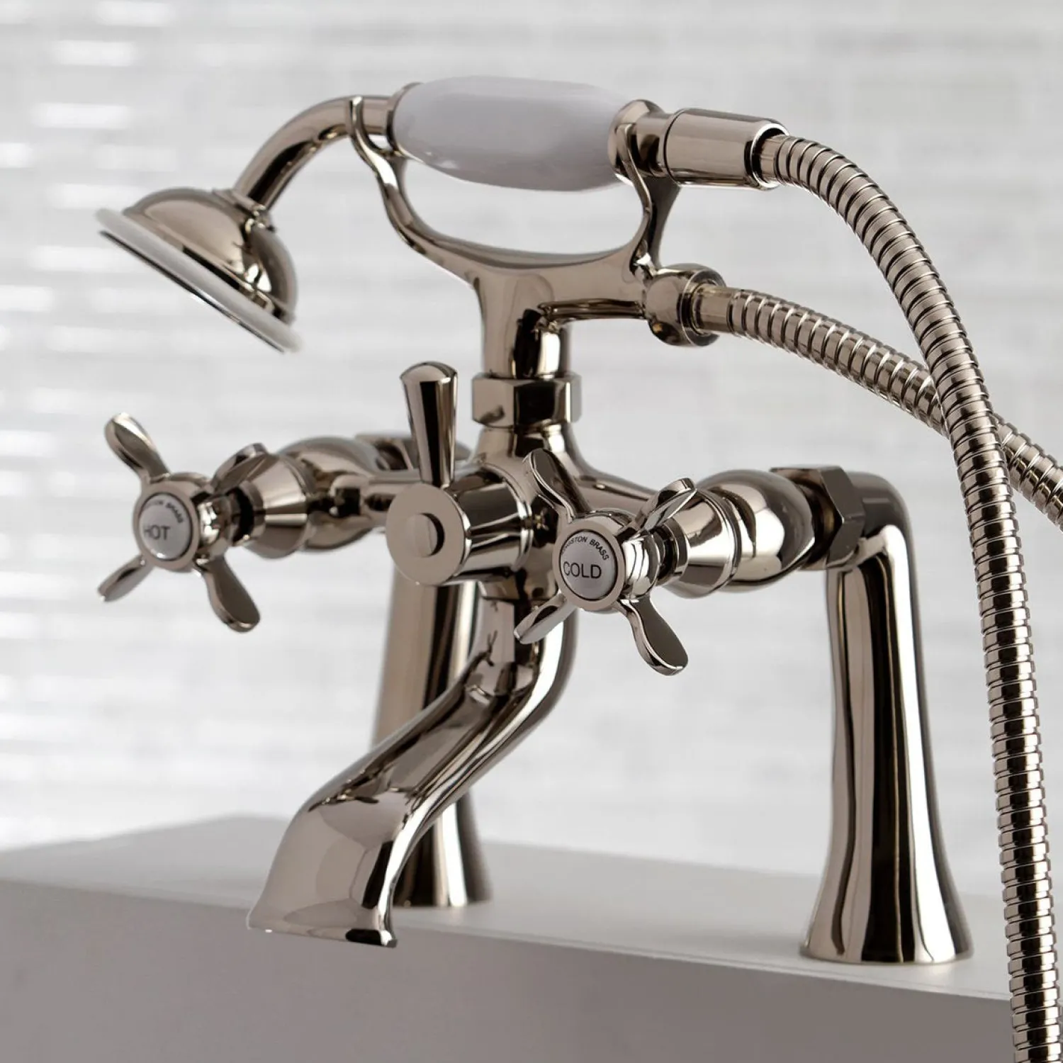 Essex Deck Mount Clawfoot Tub Filler with Hand Shower Tub & Shower Sets|Tub Faucets