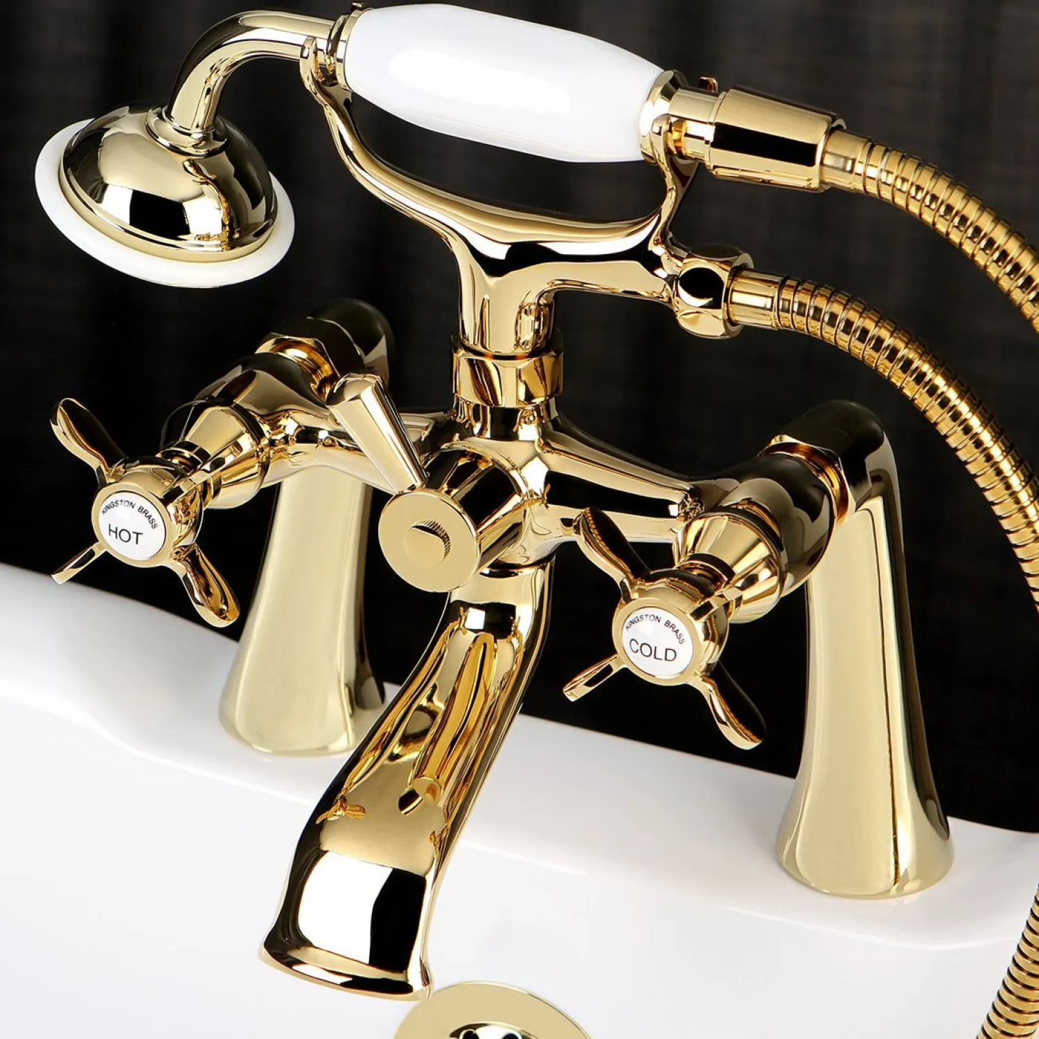 Essex Deck Mount Clawfoot Tub Filler with Hand Shower Tub & Shower Sets|Tub Faucets