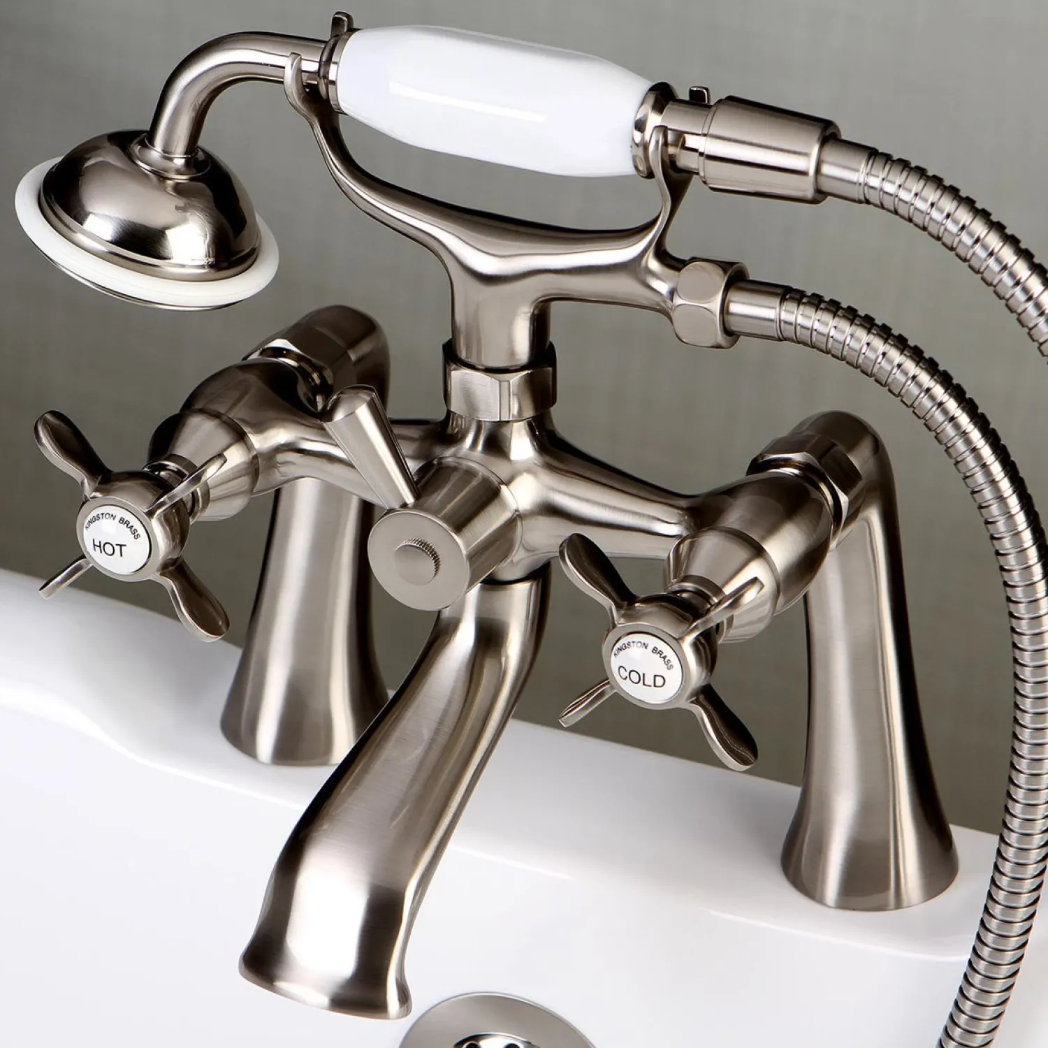 Essex Deck Mount Clawfoot Tub Filler with Hand Shower Tub & Shower Sets|Tub Faucets