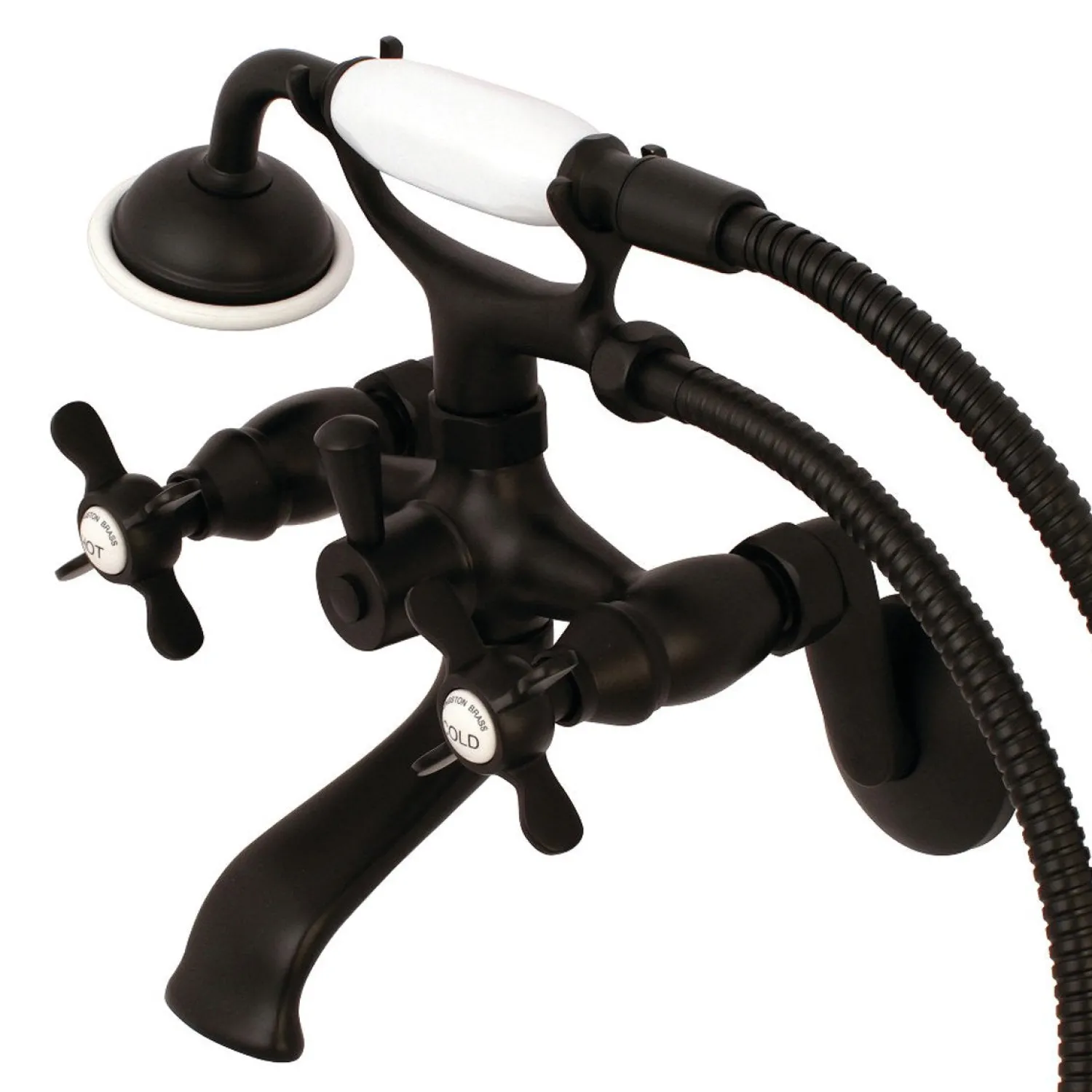 Essex 2-Handle Wall Mount Clawfoot Tub Faucet with Hand Shower Tub & Shower Sets|Tub Faucets