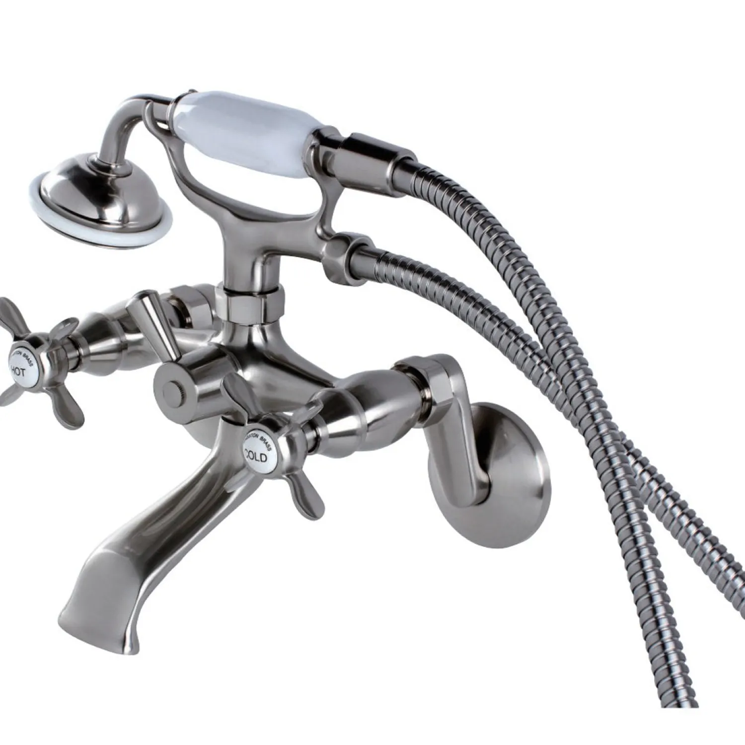 Essex 2-Handle Wall Mount Clawfoot Tub Faucet with Hand Shower Tub & Shower Sets|Tub Faucets