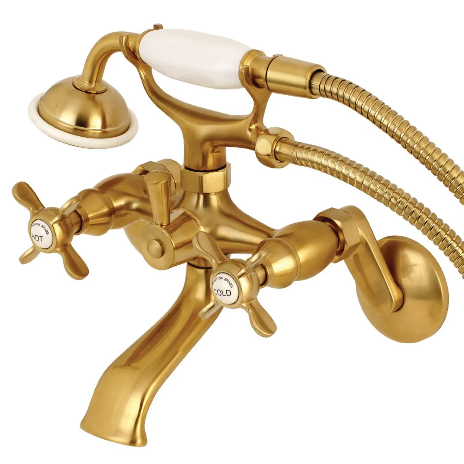 Essex 2-Handle Wall Mount Clawfoot Tub Faucet with Hand Shower Tub & Shower Sets|Tub Faucets