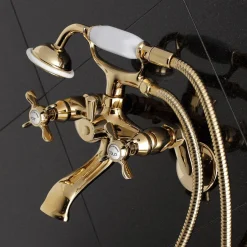 Essex 2-Handle Wall Mount Clawfoot Tub Faucet with Hand Shower Tub & Shower Sets|Tub Faucets
