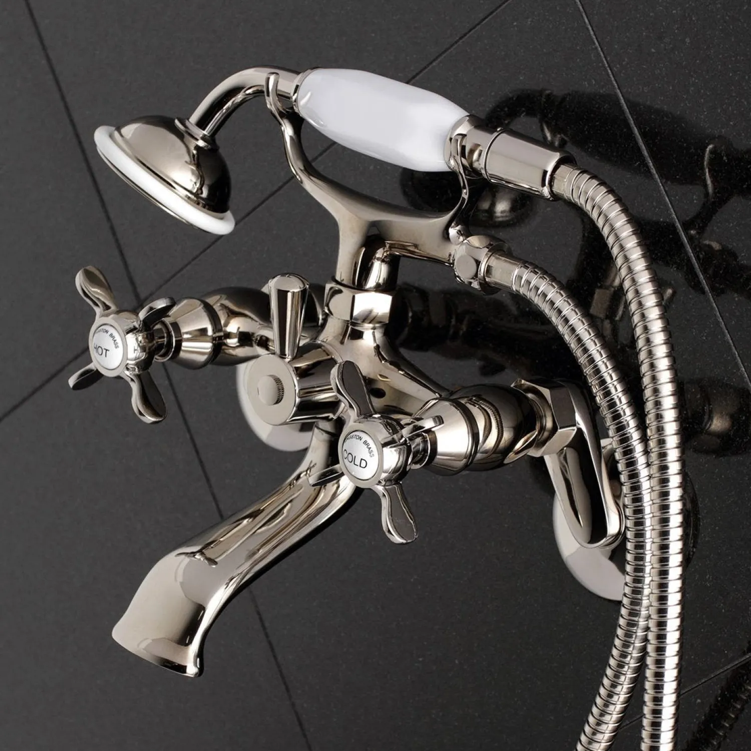 Essex 2-Handle Wall Mount Clawfoot Tub Faucet with Hand Shower Tub & Shower Sets|Tub Faucets