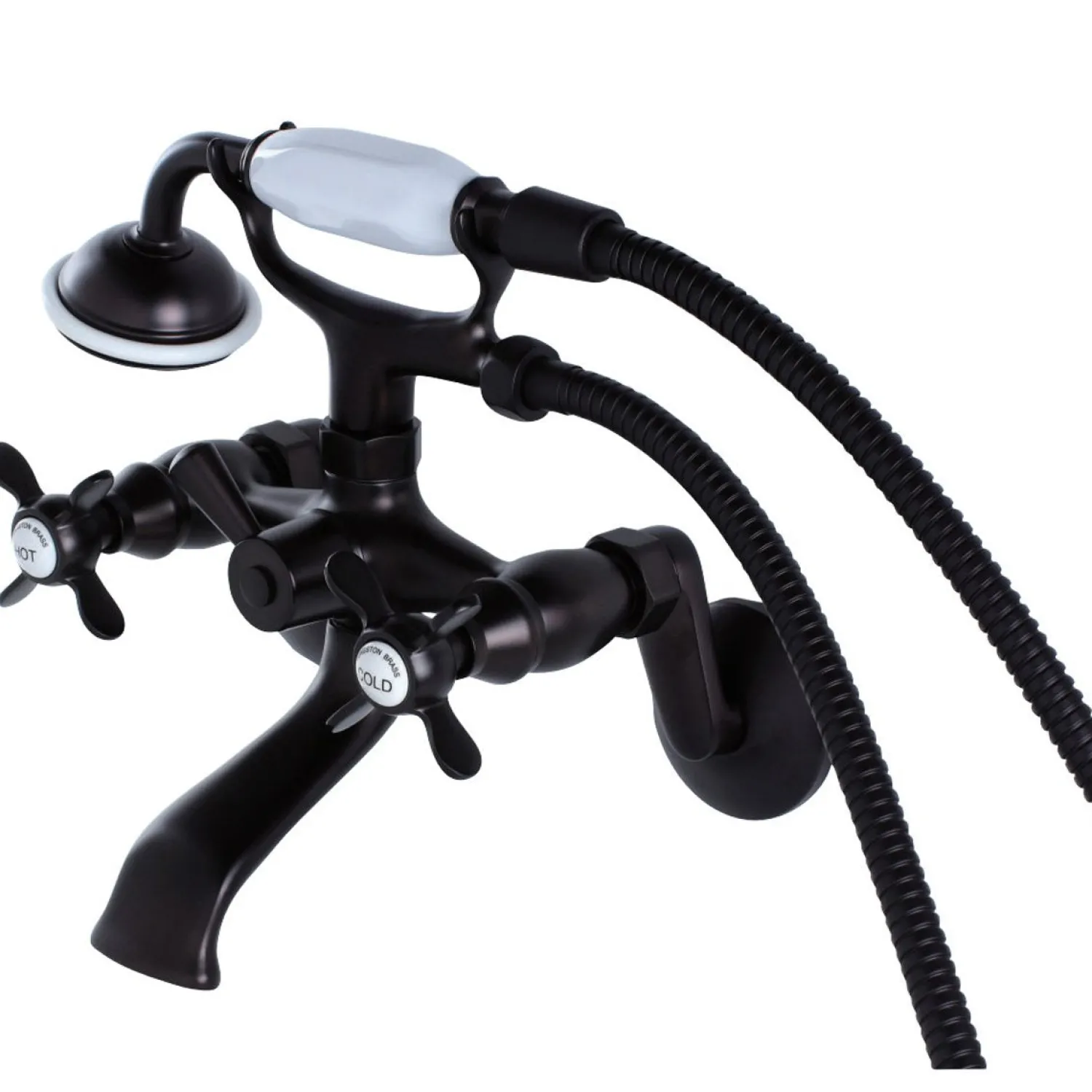 Essex 2-Handle Wall Mount Clawfoot Tub Faucet with Hand Shower Tub & Shower Sets|Tub Faucets