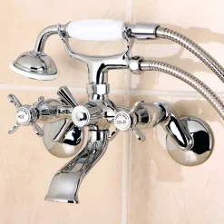 Essex 2-Handle Wall Mount Clawfoot Tub Faucet with Hand Shower Tub & Shower Sets|Tub Faucets