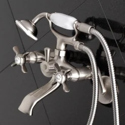 Essex 2-Handle Wall Mount Clawfoot Tub Faucet with Hand Shower Tub & Shower Sets|Tub Faucets