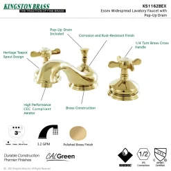New Essex 3-Hole 8-Inch Widespread Bathroom Faucet 8