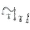 Online Essex 8" to 16" Widespread Kitchen Faucet with Brass Sprayer Widespread Kitchen Faucets