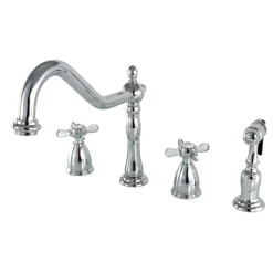 Online Essex 8" to 16" Widespread Kitchen Faucet with Brass Sprayer Widespread Kitchen Faucets