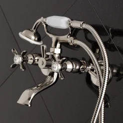 New Essex Wall Mount Clawfoot Tub Filler with Hand Shower Tub & Shower Sets|Tub Faucets