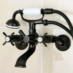 New Essex Wall Mount Clawfoot Tub Filler with Hand Shower Tub & Shower Sets|Tub Faucets