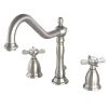 Clearance Essex Widespread Lavatory Faucet with Brass Pop-up and Cross Handles 8" Widespread