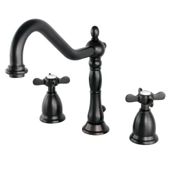 Clearance Essex Widespread Lavatory Faucet with Brass Pop-up and Cross Handles 8