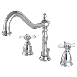 Clearance Essex Widespread Lavatory Faucet with Brass Pop-up and Cross Handles 8